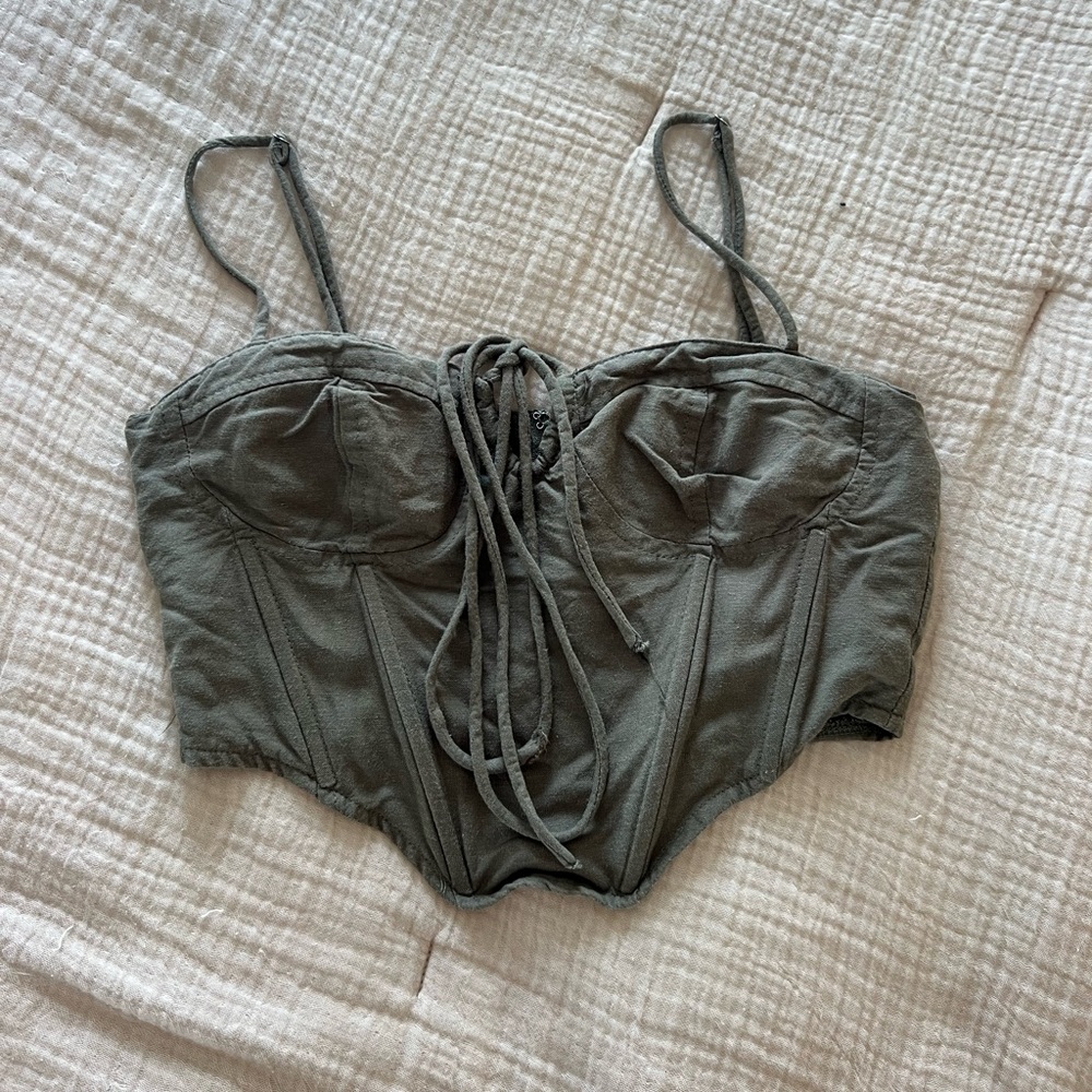 Halter Bustier Crop Top